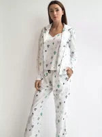 Бавоняна піжама (сорочка, майка, штани) - Зображення 3