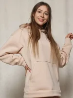 Жіноче худі на флісі оверсайз - Зображення 7
