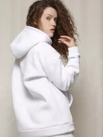 Жіноче худі на флісі оверсайз - Зображення 4