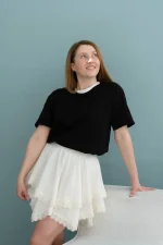 Жіноча спідниця з мереживом - Зображення 2