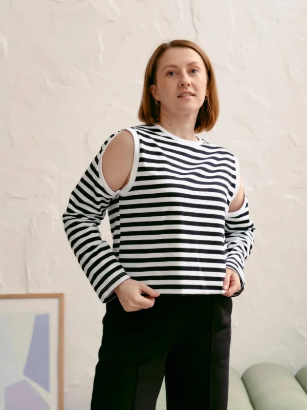 Лонгслів тільняшка