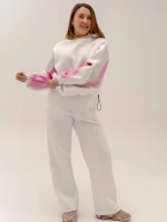 Хвилястий спортивний костюм з худі - Зображення 2