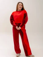 Хвилястий спортивний костюм зі світшотом - Зображення 5